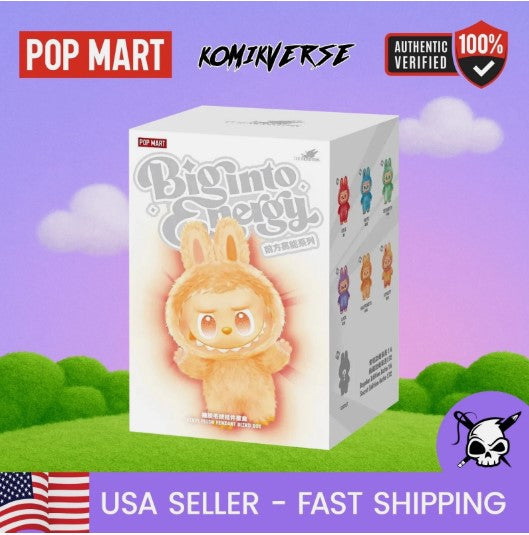 POP MART Labubu The Monsters Into The Energy Vinyl Plush Doll – Authentic Blind Box Designer Collectible Toy